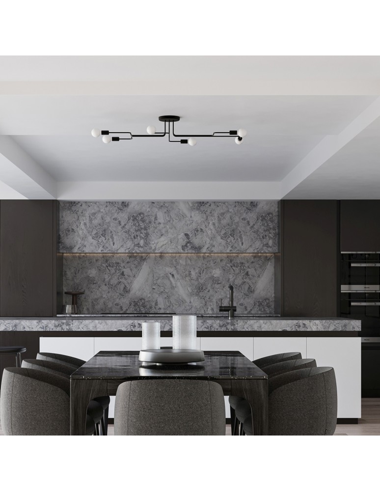 Ceiling lamps - Sollux Chandelier VECTOR 4 black SL.1446 - product kolory-swiatla.pl 6