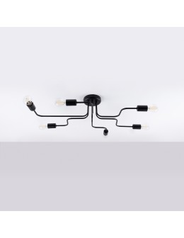 Sollux Żyrandol VECTOR 6 czarny SL.1447 - produkt 2