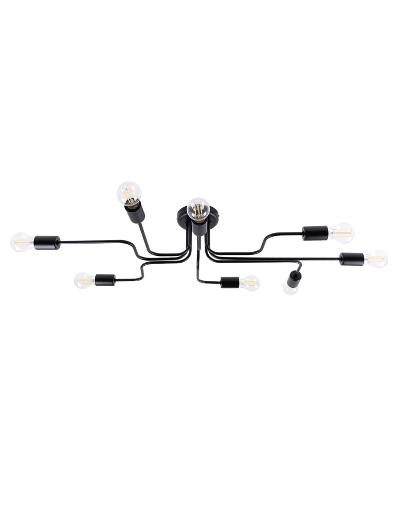 Ceiling lamps - Sollux Chandelier VECTOR 8 black SL.1448 - product kolory-swiatla.pl 1