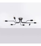 Ceiling lamps - Sollux Chandelier VECTOR 8 black SL.1448 - product 2