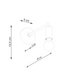 Wall lamps - Sollux Wall lamp NORAH black SL.1449 - product 5