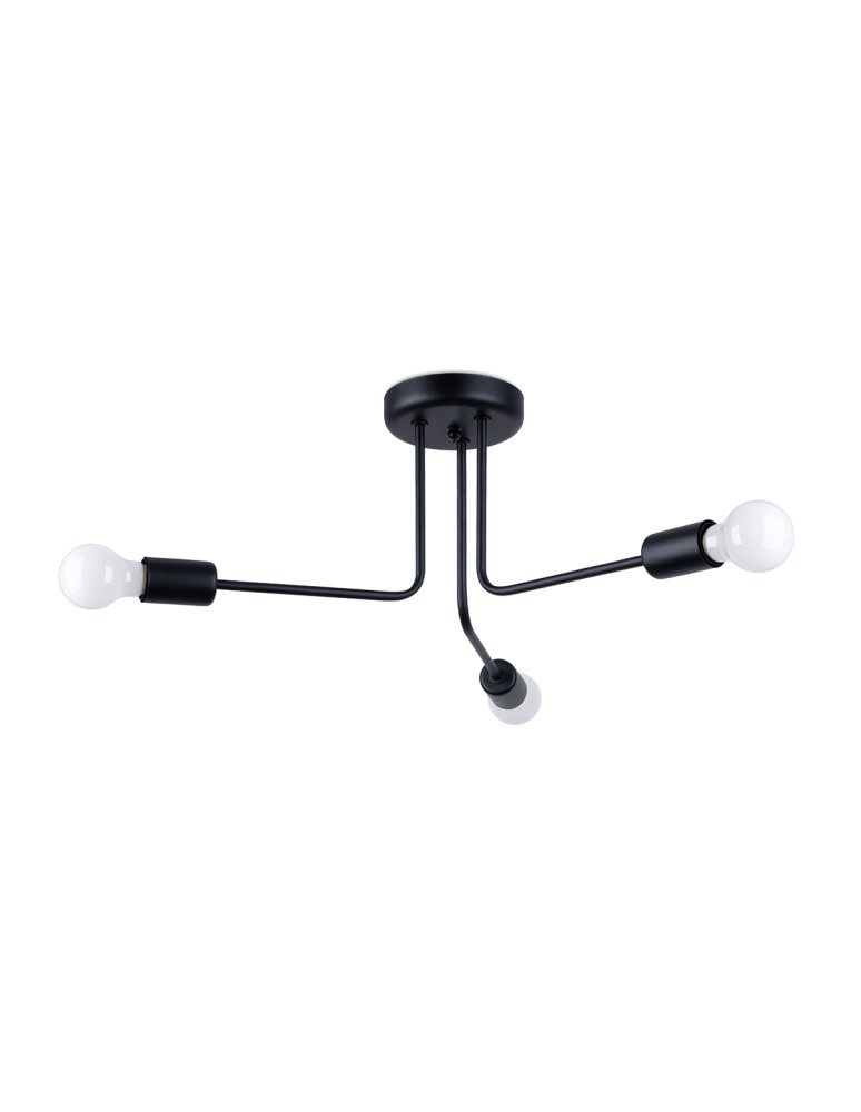 Chandeliers - Sollux Chandelier NORAH 3 black SL.1450 - product kolory-swiatla.pl 1