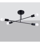 Chandeliers - Sollux Chandelier NORAH 4 black SL.1451 - product 2