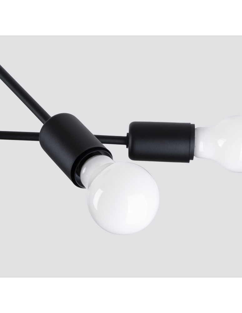 Chandeliers - Sollux Chandelier NORAH 4 black SL.1451 - product kolory-swiatla.pl 4