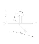 Chandeliers - Sollux Chandelier NORAH 4 black SL.1451 - product 5