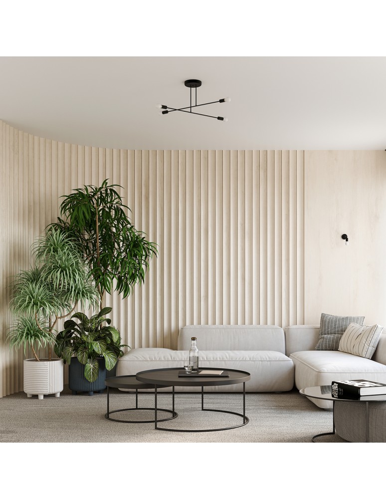 Chandeliers - Sollux Chandelier NORAH 4 black SL.1451 - product kolory-swiatla.pl 7