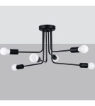 Chandeliers - Sollux Chandelier NORAH 6 black SL.1452 - product 2