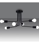 Chandeliers - Sollux Chandelier NORAH 6 black SL.1452 - product 3