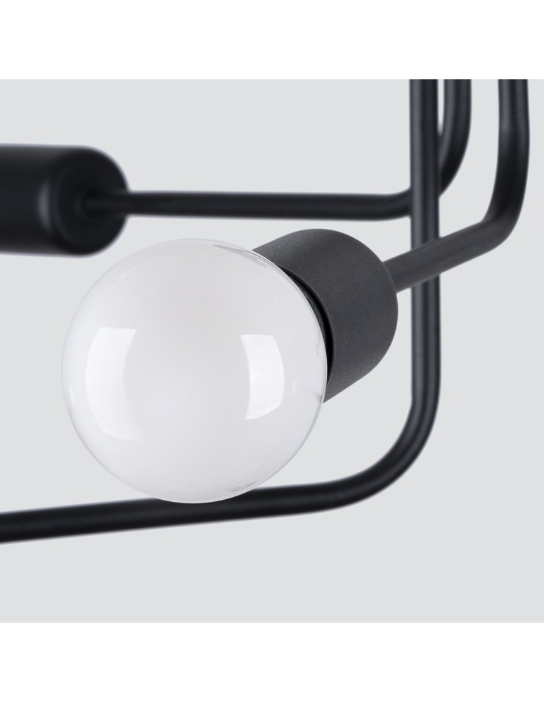Chandeliers - Sollux Chandelier NORAH 6 black SL.1452 - product kolory-swiatla.pl 4