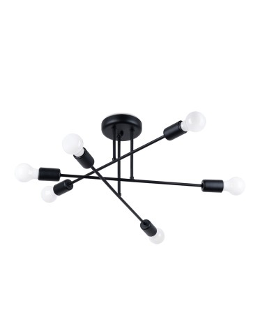 Sollux Chandelier NORAH 6R black SL.1453