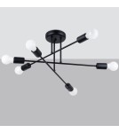 Chandeliers - Sollux Chandelier NORAH 6R black SL.1453 - product 2