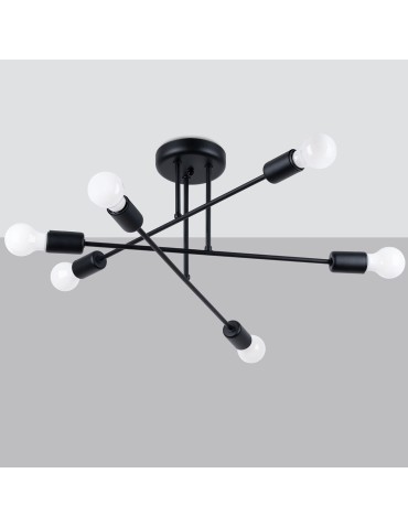 Sollux Chandelier NORAH 6R black SL.1453 - product 2