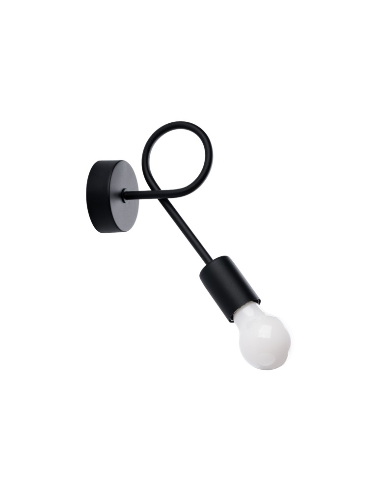 Wall lamps - Sollux Wall lamp LEVAR black SL.1454 - product kolory-swiatla.pl 1