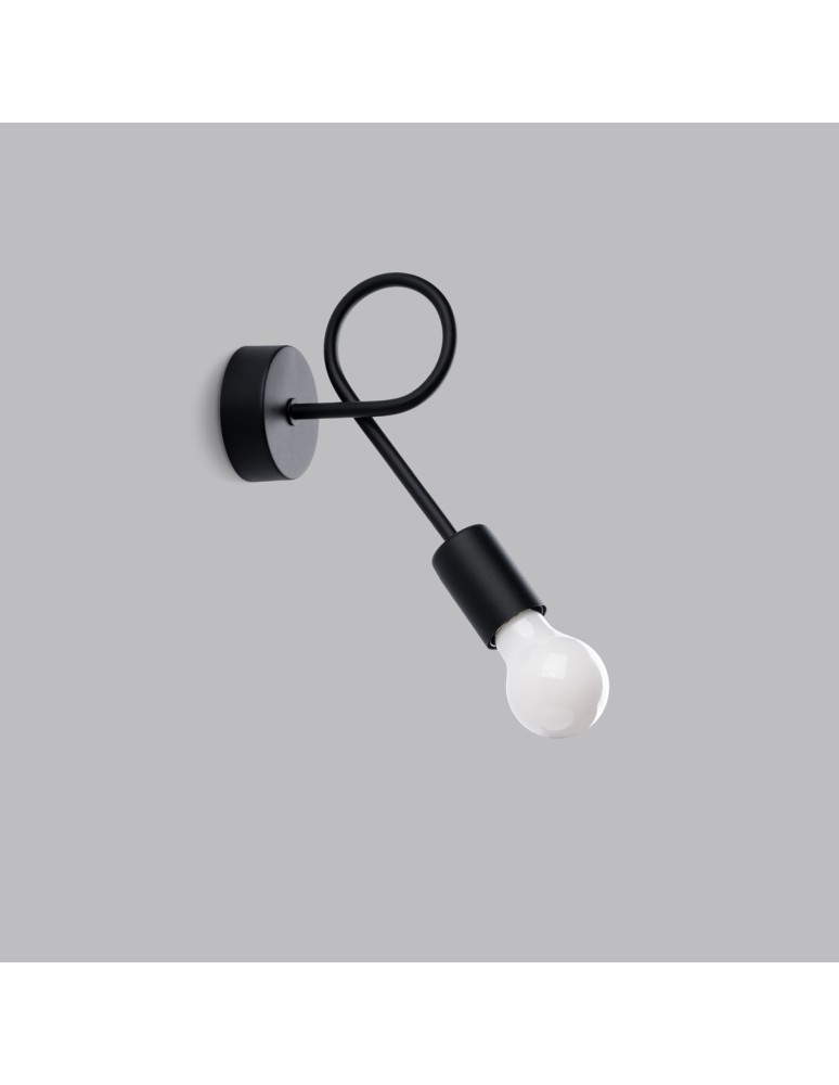 Wall lamps - Sollux Wall lamp LEVAR black SL.1454 - product kolory-swiatla.pl 2