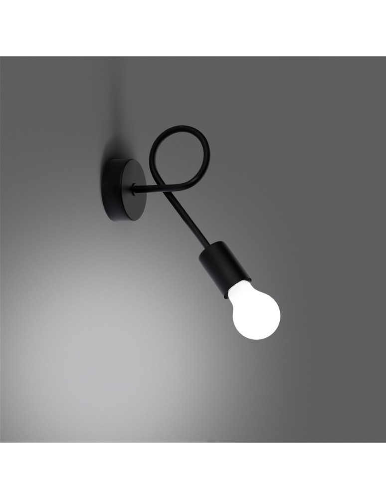 Wall lamps - Sollux Wall lamp LEVAR black SL.1454 - product kolory-swiatla.pl 3
