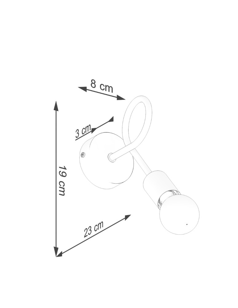 Wall lamps - Sollux Wall lamp LEVAR black SL.1454 - product kolory-swiatla.pl 5