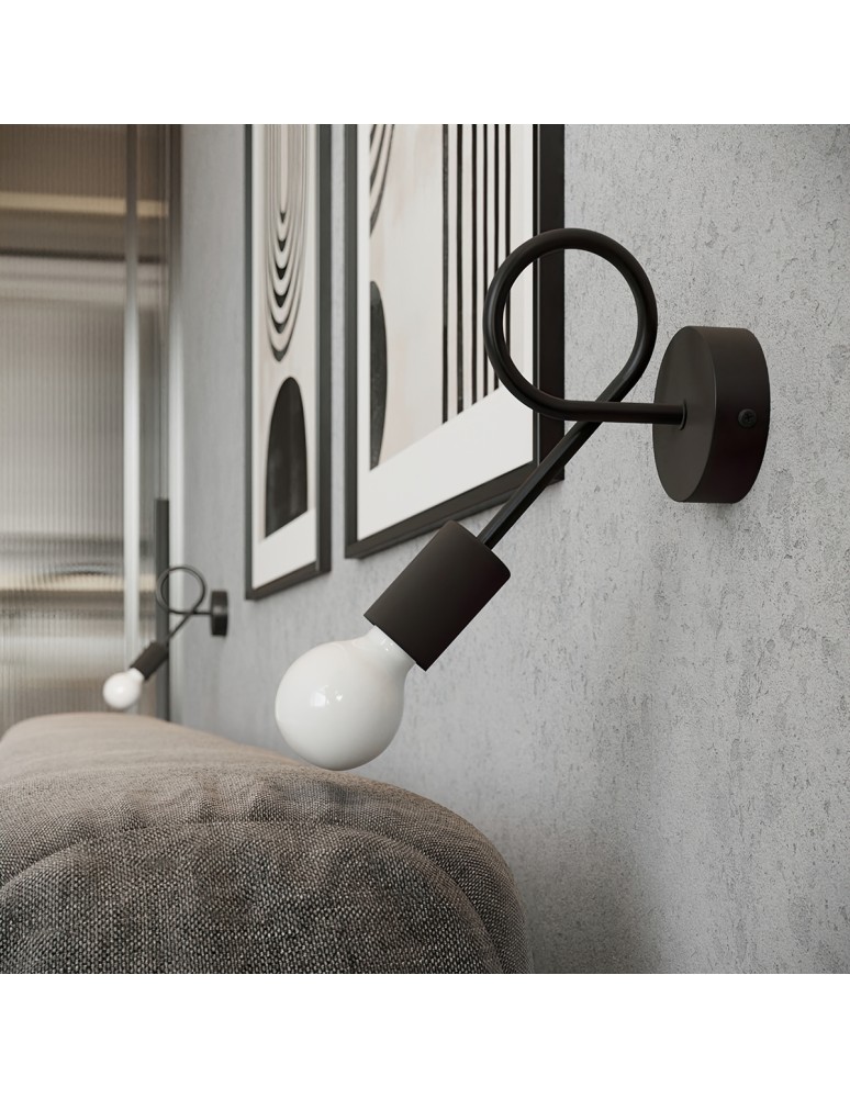 Wall lamps - Sollux Wall lamp LEVAR black SL.1454 - product kolory-swiatla.pl 6