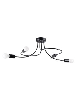 Sollux Chandelier LEVAR 4 black SL.1455
