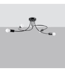 Chandeliers - Sollux Chandelier LEVAR 4 black SL.1455 - product 2