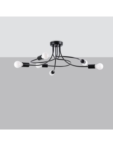 Sollux Chandelier LEVAR 6 black SL.1456 - product 2