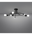 Chandeliers - Sollux Chandelier LEVAR 6 black SL.1456 - product 3