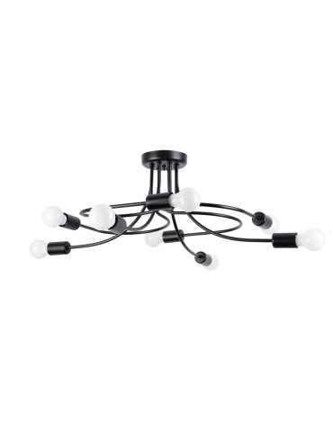 Sollux Chandelier LEVAR 8 black SL.1457