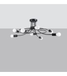 Chandeliers - Sollux Chandelier LEVAR 8 black SL.1457 - product 2