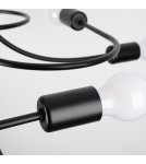 Chandeliers - Sollux Chandelier LEVAR 8 black SL.1457 - product 4