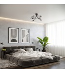 Chandeliers - Sollux Chandelier LEVAR 8 black SL.1457 - product 8