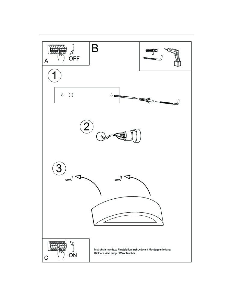 Wall lamps - Sollux Ceramic wall lamp ATENA 20 SL.1458 - product kolory-swiatla.pl 5