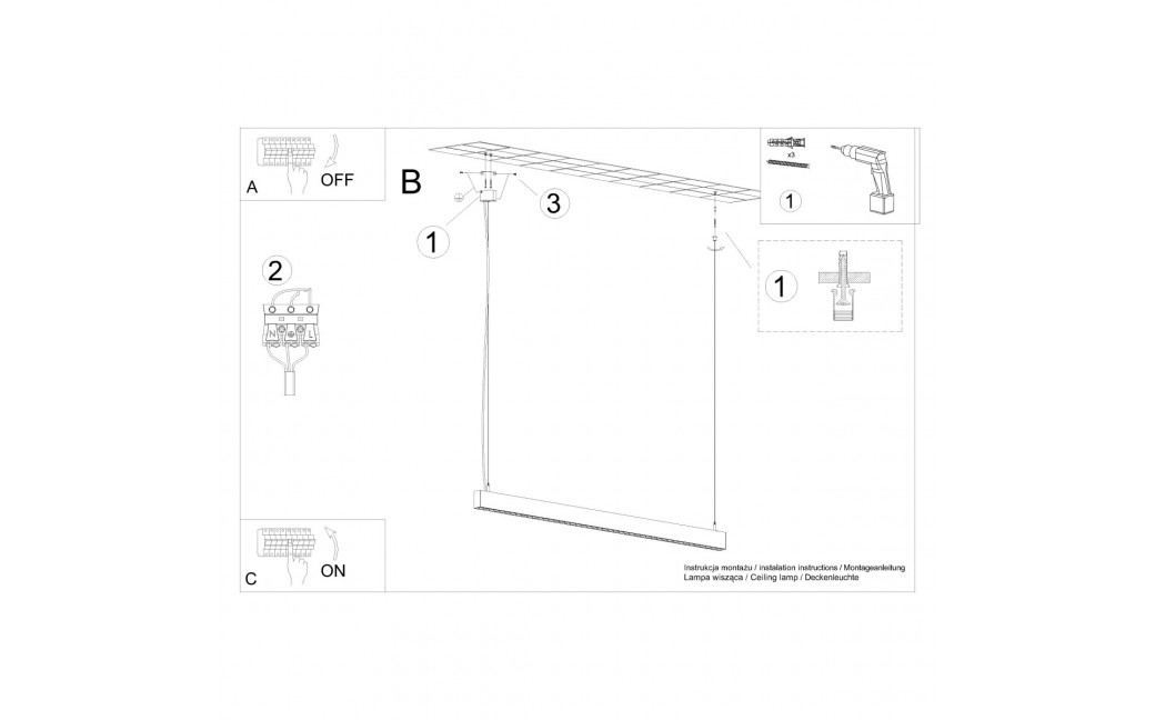 Thoro Plafon SOREN czarny LED 3000K TH.283