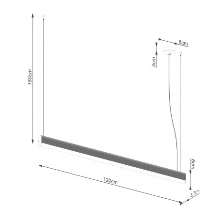 Thoro Lampa wisząca FARGE złota LED 3000K TH.295