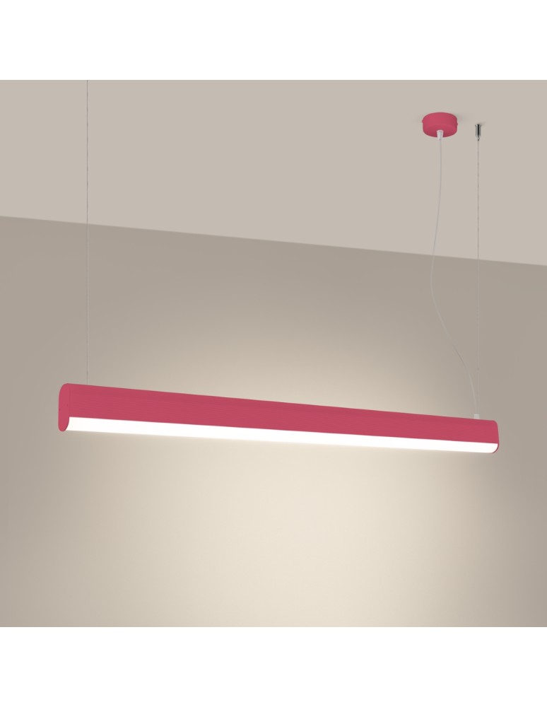 Pendant lamps - Thoro FARGE pink LED 3000K pendant lamp TH.296 - product kolory-swiatla.pl 3