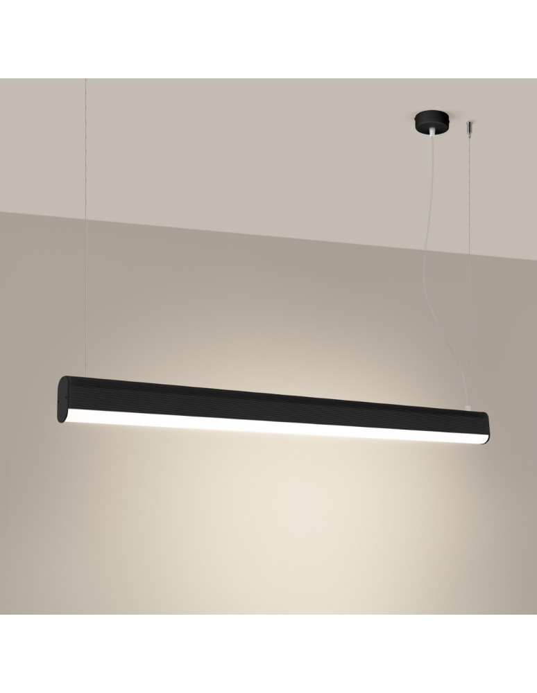 Pendant lamps - Thoro FARGE pendant lamp black LED 3000K TH.297 - product kolory-swiatla.pl 3