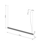 Pendant lamps - Thoro FARGE pendant lamp black LED 3000K TH.297 - product 9