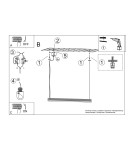 Pendant lamps - Thoro FARGE pendant lamp white LED 4000K TH.298 - product 10