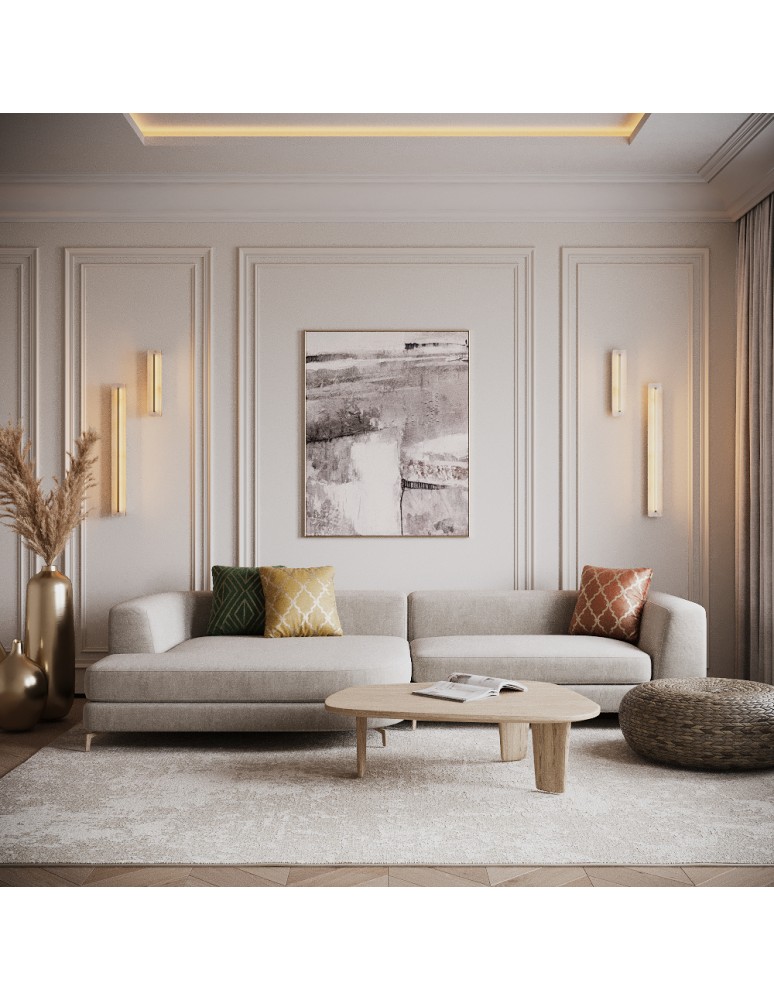 Glamour wall lamps - Maytoni Albatre LED wall lamp 250lm 3000K Brass MOD366WL-L14BS3K. - product kolory-swiatla.pl 11