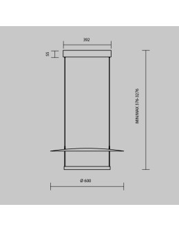 Maytoni Ambience Lampa wisząca LED 1400lm 3000K Czarny MOD280PL-L30B3K1 - produkt 2