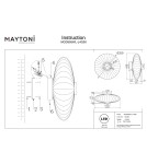 Designer wall lamps - Maytoni Amulet LED wall lamp 360lm 3000K Gold MOD555WL-L4G3K. - product 6