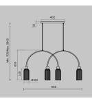 Pendant lamps over the island - Maytoni Antic Pendant Lamp 4xE14 Gold MOD302PL-04GR - product 2