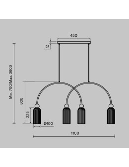 Maytoni Antic Lampa wisząca 4xE14 Złoto MOD302PL-04W - produkt 2