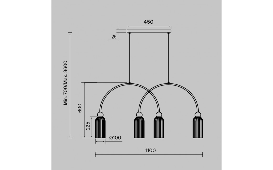 Maytoni Antic Lampa wisząca 4xE14 Złoto MOD302PL-04W