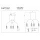 Maytoni Antic Lampa wisząca 4xE14 Złoto MOD302PL-04W
