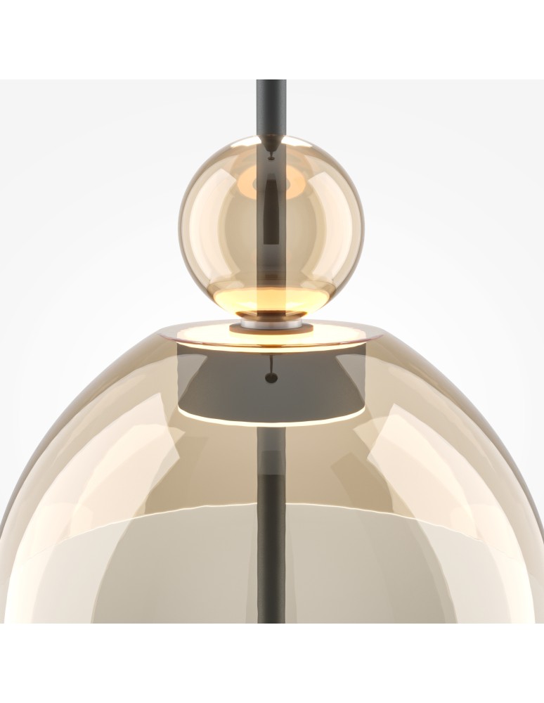 Single pendant lamps - Maytoni Bangkok LED pendant lamp 1500lm 3000K Black MOD185PL-L12CG3K1 - product kolory-swiatla.pl 6