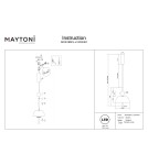 Single pendant lamps - Maytoni Bangkok LED pendant lamp 1500lm 3000K Black MOD185PL-L12CG3K1 - product 8