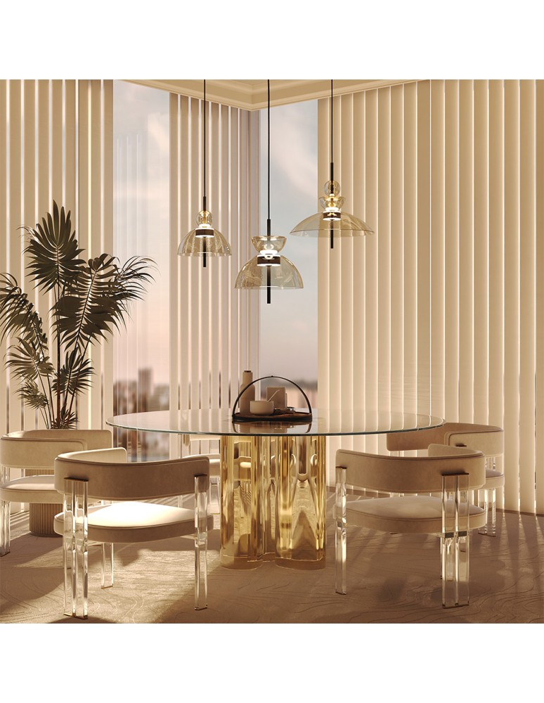 Single pendant lamps - Maytoni Bangkok LED pendant lamp 1500lm 3000K Black MOD185PL-L12CG3K2 - product kolory-swiatla.pl 3