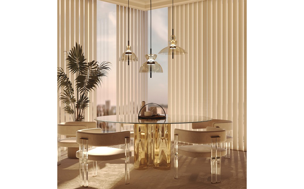 Maytoni Bangkok Lampa wisząca LED 1500lm 3000K Czarny MOD185PL-L12CG3K2