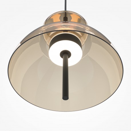 Maytoni Bangkok Lampa wisząca LED 1500lm 3000K Czarny MOD185PL-L12CG3K2