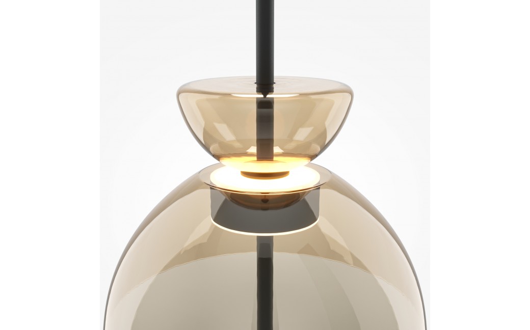 Maytoni Bangkok Lampa wisząca LED 1500lm 3000K Czarny MOD185PL-L12CG3K2