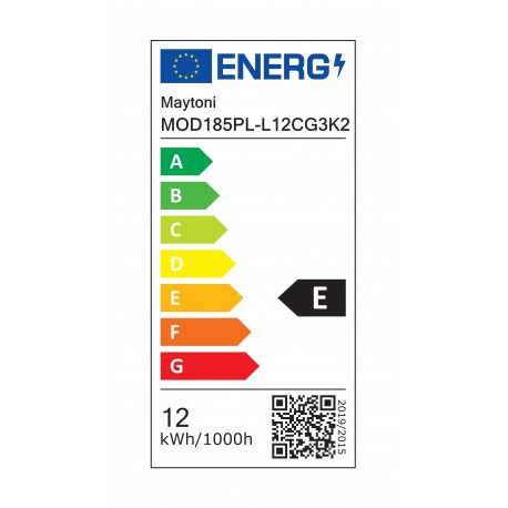 Maytoni Bangkok Lampa wisząca LED 1500lm 3000K Czarny MOD185PL-L12CG3K2